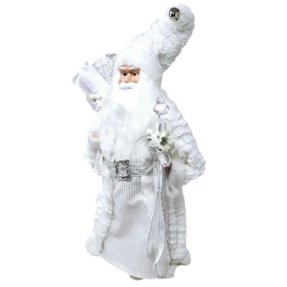 Pure Winter White Upright 20" Santa Christmas Table Decoration Party Decor - Picture 2 of 4